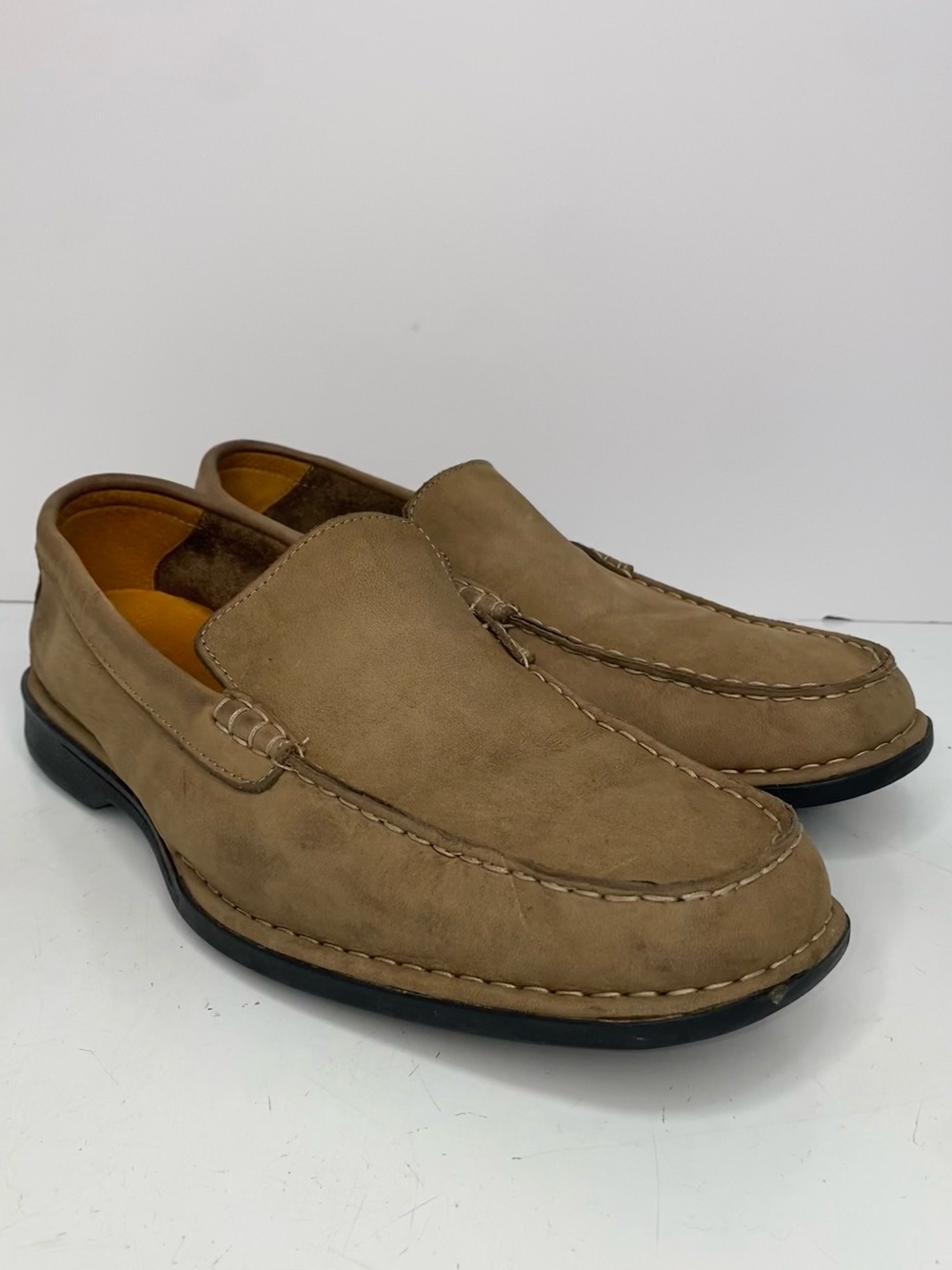 Timberland Driving Loafers Casual Slip-On Comfort Brown Leather Mens Size 8.5M